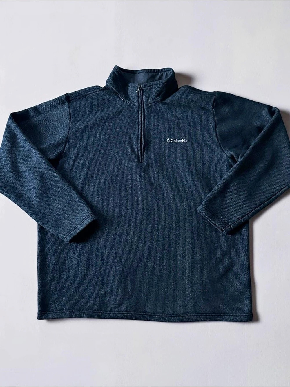 Columbia Men’s XL Blue Quarter Zip Pullover Sweater